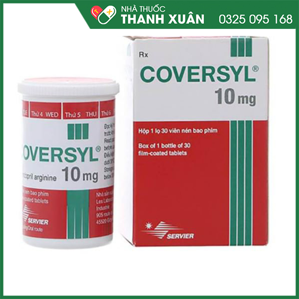 Thuốc Coversyl 10mg trị tăng huyết áp, bệnh mạch vành